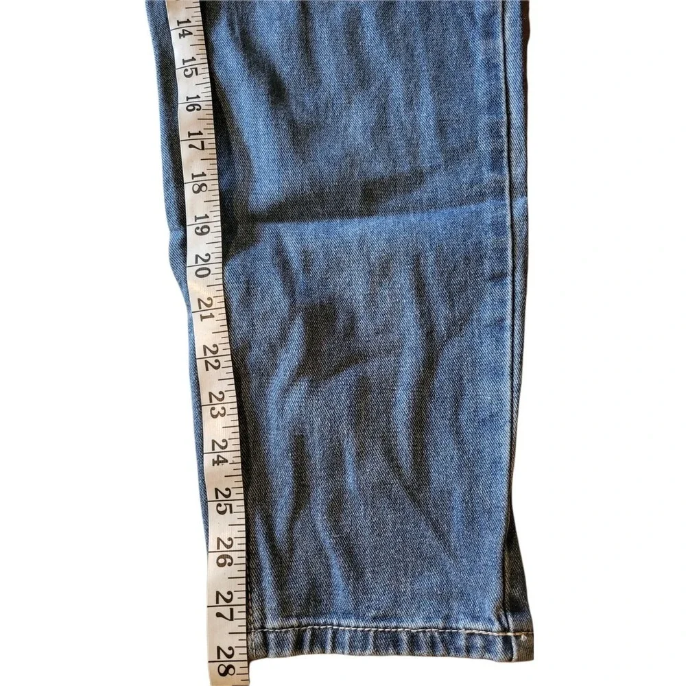 Redial‎ Straight Leg Jeans Women Sz 12 Blue Premium Denim Casual Pants Boho Chic